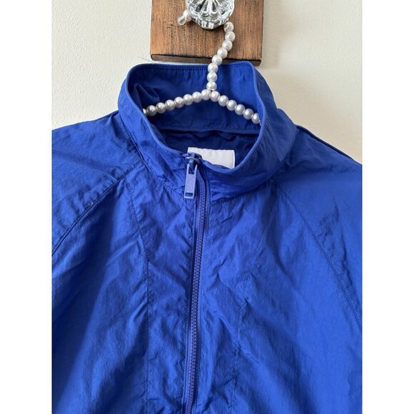 Banana Republic Sport Womens Size Medium Blue Windbreaker Jacket Nylon - Picture 2 of 5